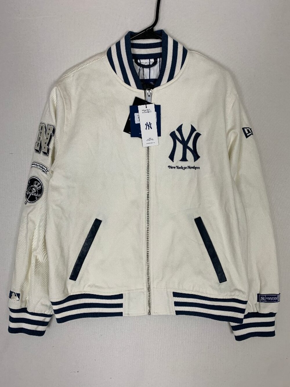 NYON New York or Nowhere Yankees Pastime Twill Varsity Jacket Men's Medium NWT